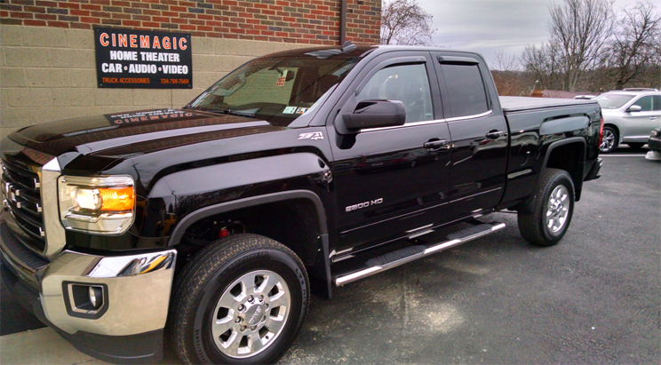 Black Ford truck