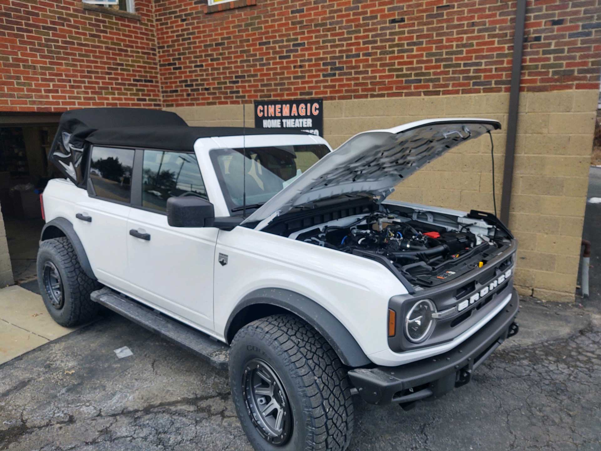 White Ford Bronco